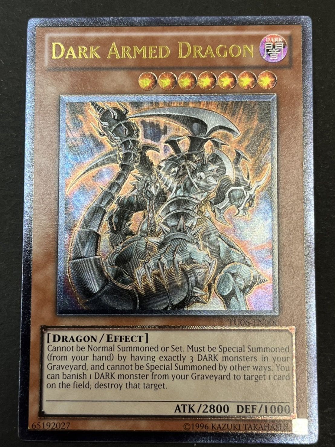 状態A-〕☆英語版☆ダークアームドドラゴン【レリーフ】{TU06-EN000