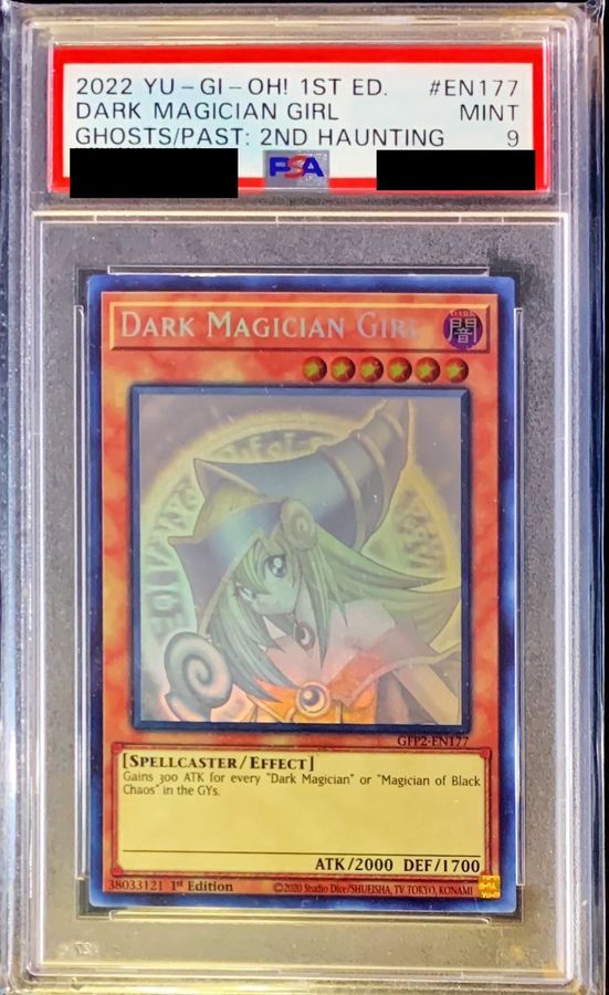 PSA9鑑定済〕ブラックマジシャンガール【ゴーストレア】{GFP2-EN177