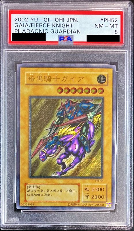 PSA8鑑定済〕 暗黒騎士ガイア【レリーフ】{PH-52}《モンスター》