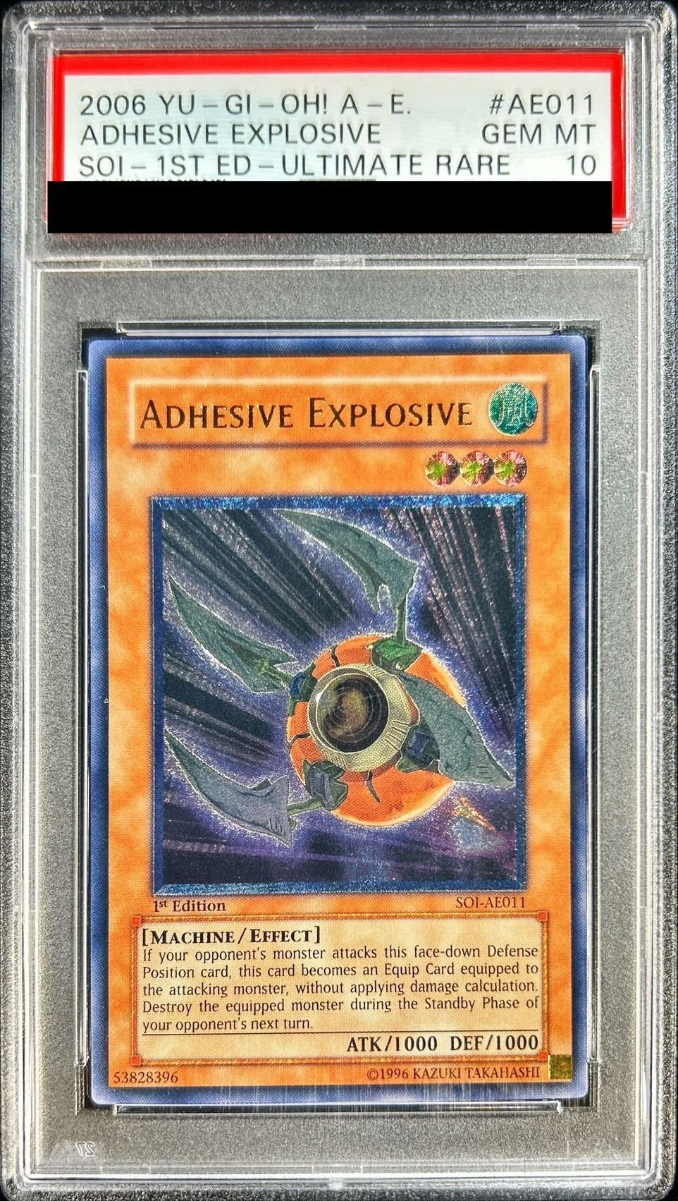 PSA10鑑定済〕☆旧アジア☆瞬着ボマー【レリーフ】{SOI-AE011