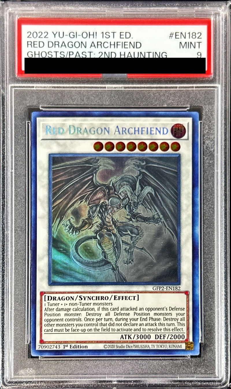 PSA9鑑定済〕☆英語版☆レッドデーモンズドラゴン【ゴースト】{GFP2
