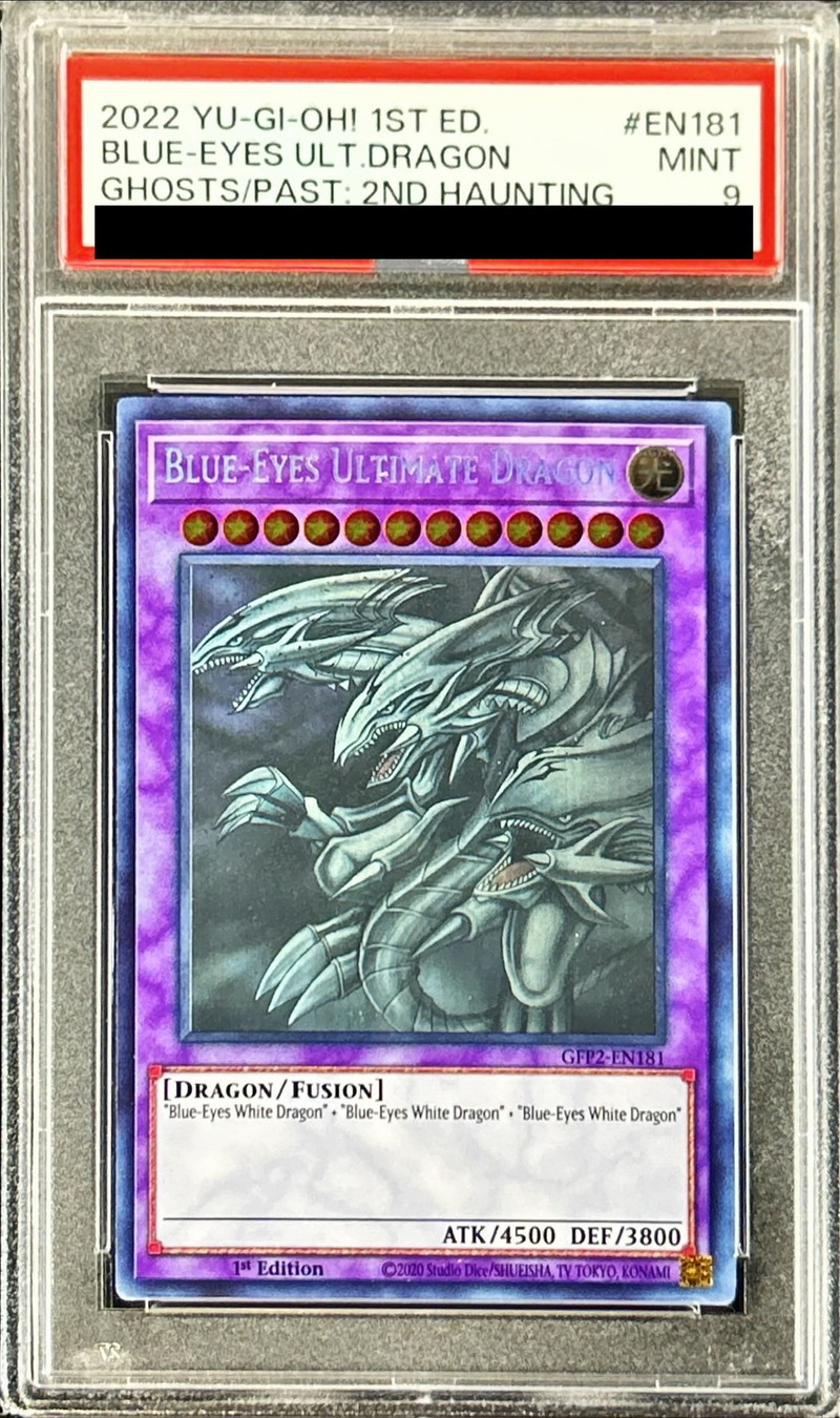 PSA9鑑定済〕☆英語版☆青眼の究極竜【ゴースト】{GFP2-EN181}《融合》