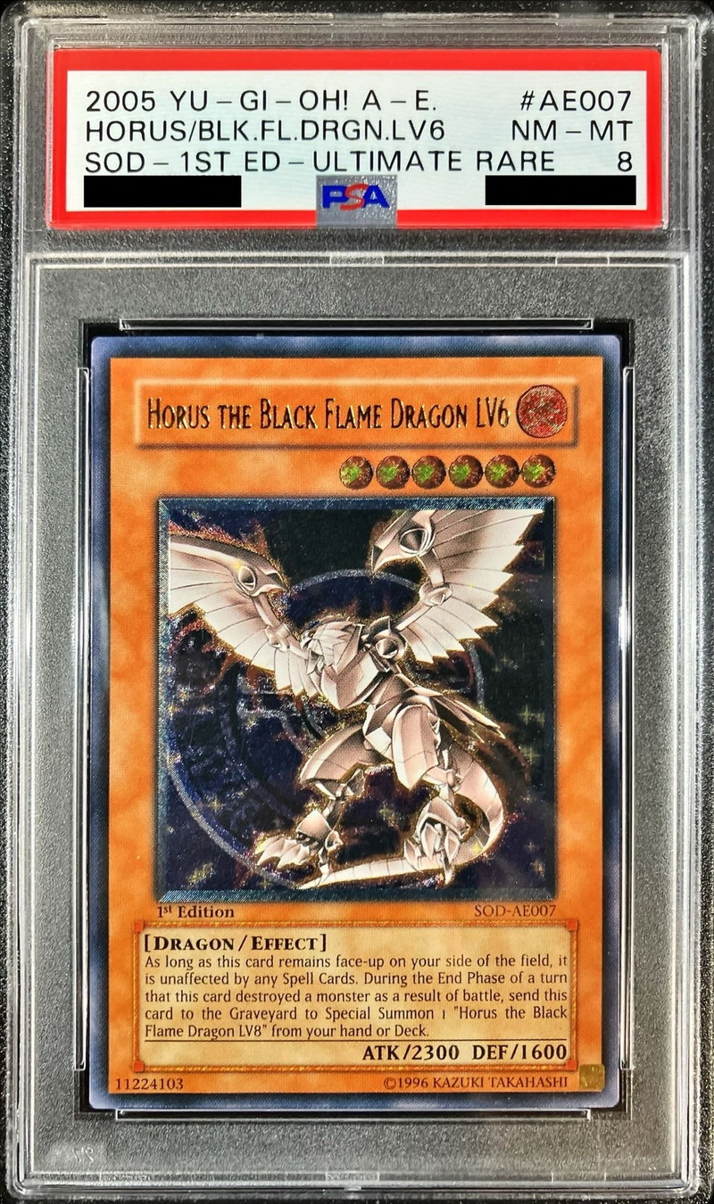 遊戯王 英語版 ホルスの黒炎竜 LV8 SOD-EN008 レリーフ 1st NM】遊戯王