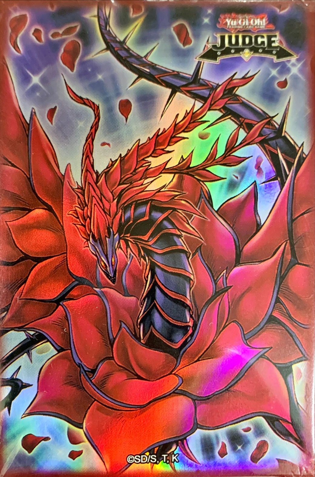 遊戯王 ブラックローズドラゴンJUDGE 2015 プレイマット スリーブ