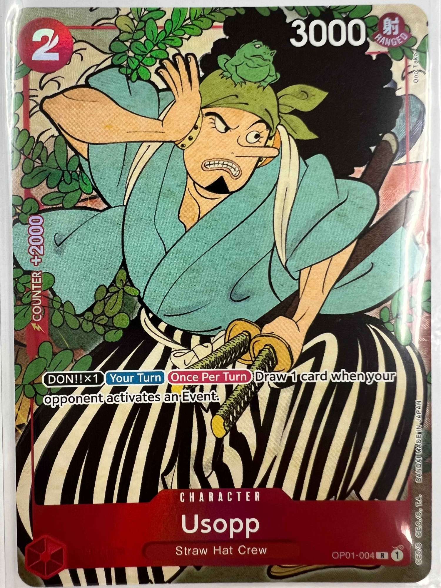 ウソップ Usopp OP01-004 R 1st anniversary English Version 「英語版