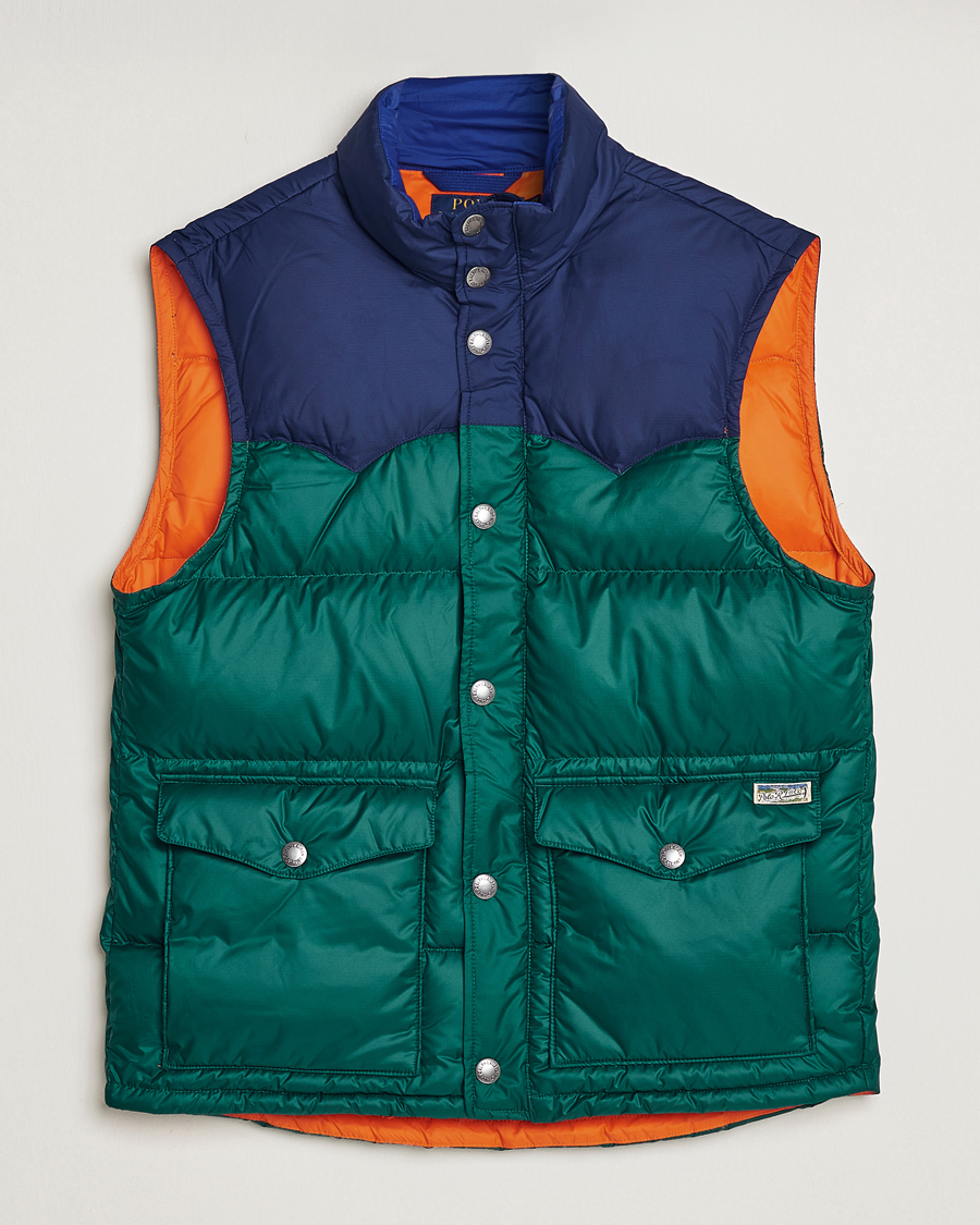 Polo Ralph Lauren Western Unlined Vest College Green at CareOfCarl.com