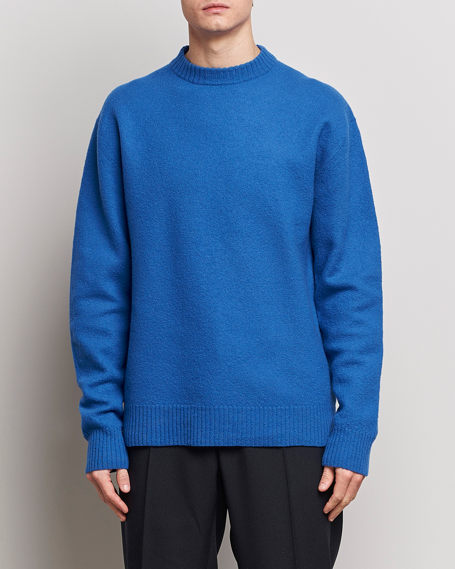 Jil Sander Lightweight Merino Wool Sweater Space Blue at