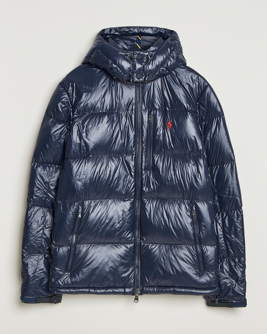 Polo Ralph Lauren Gorham Glossy Down Jacket Collection Navy at