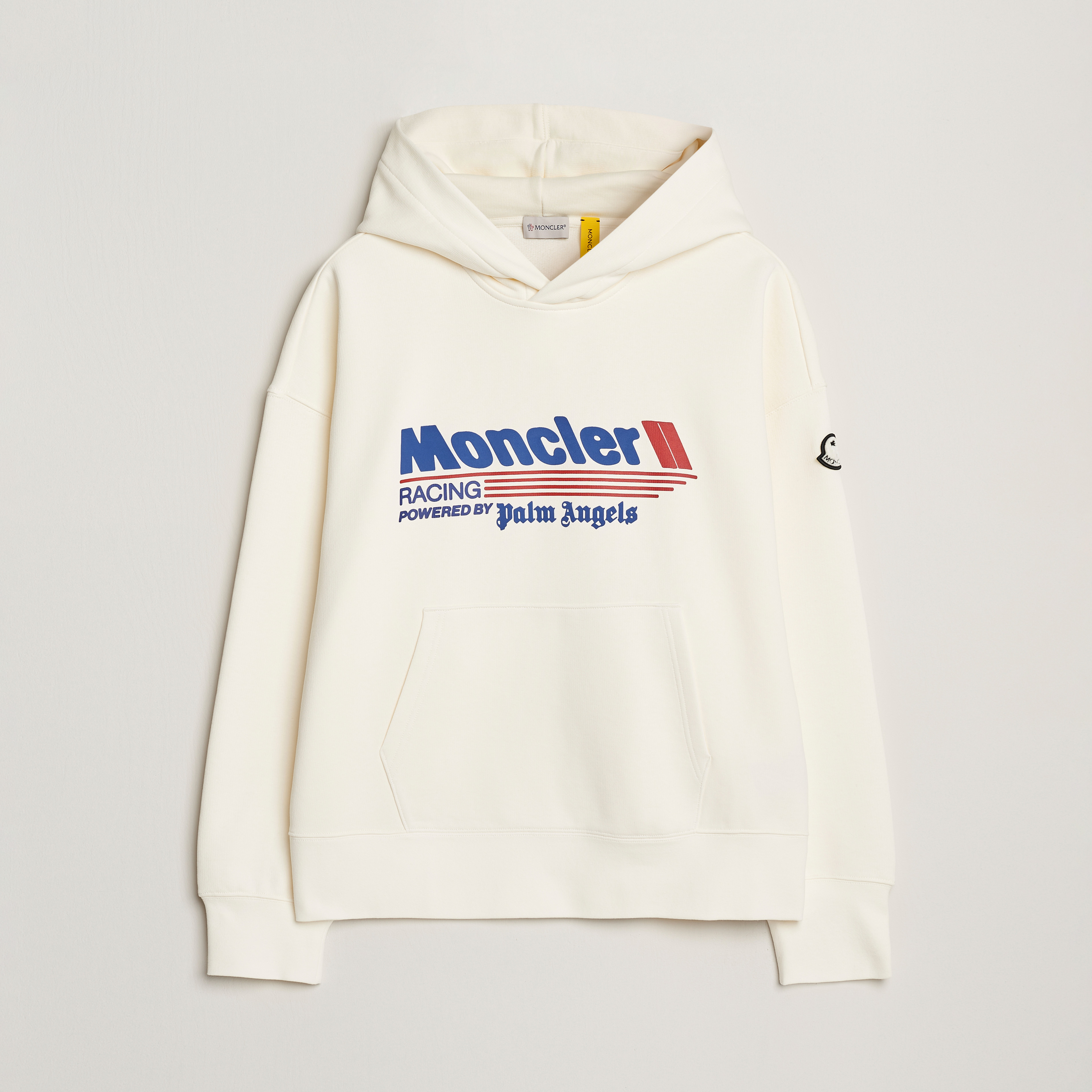 Moncler Genius X Palm Angels Printed Hoodie White at CareOfCarl.com