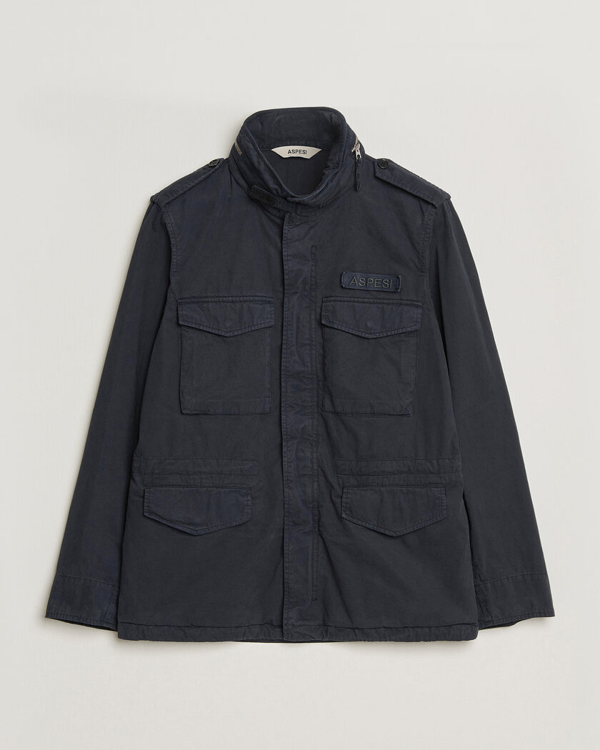 Stone Island David TC Field Jacket Navy Blue at CareOfCarl.com