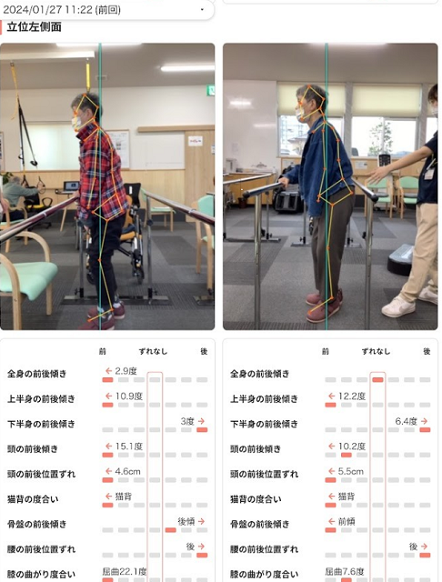 ケアプラス新居浜 リハビリ便り 日頃の機能訓練・自主トレにより立位