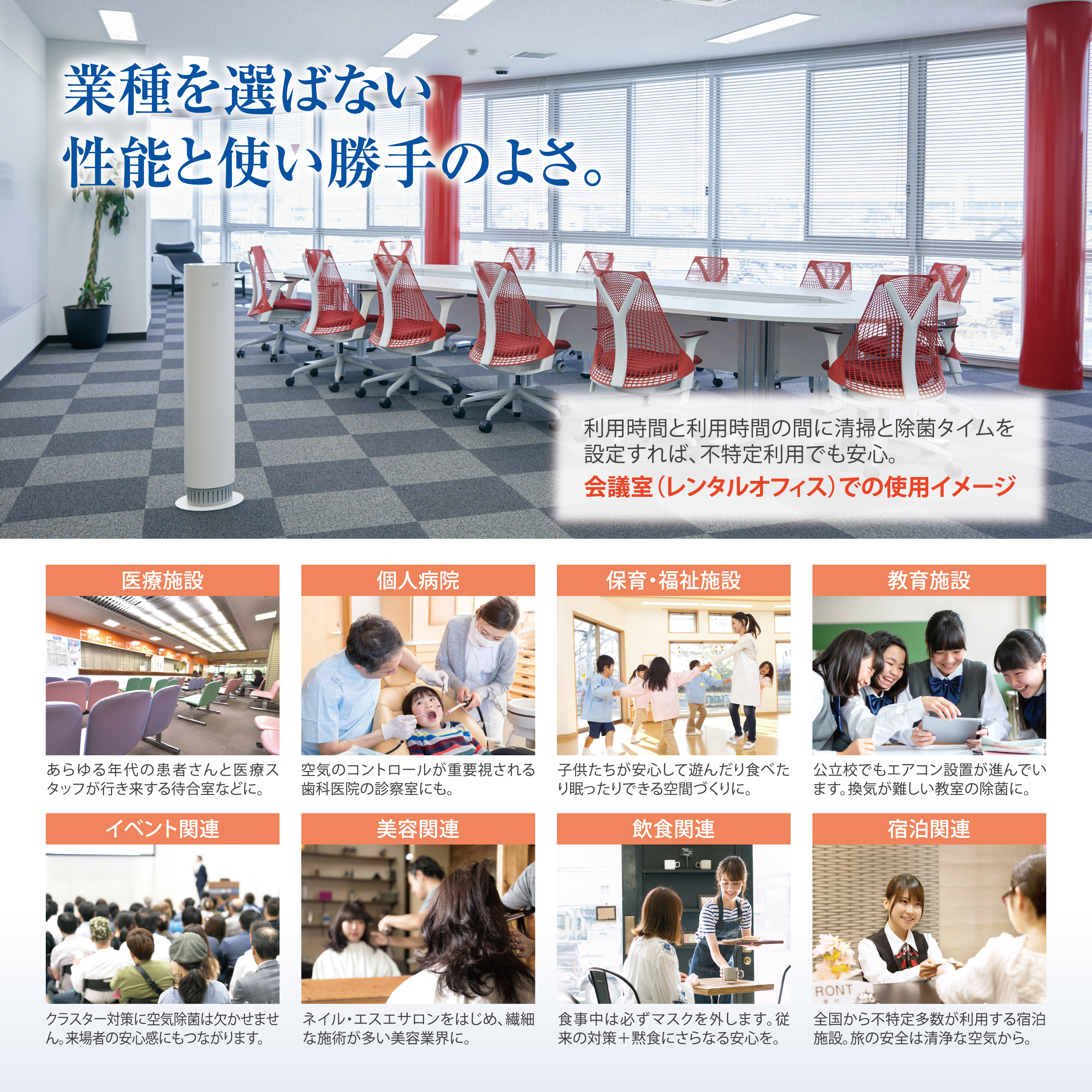 UVC空気除菌装置」eLENAエレナ ｜ 株式会社ケアリング