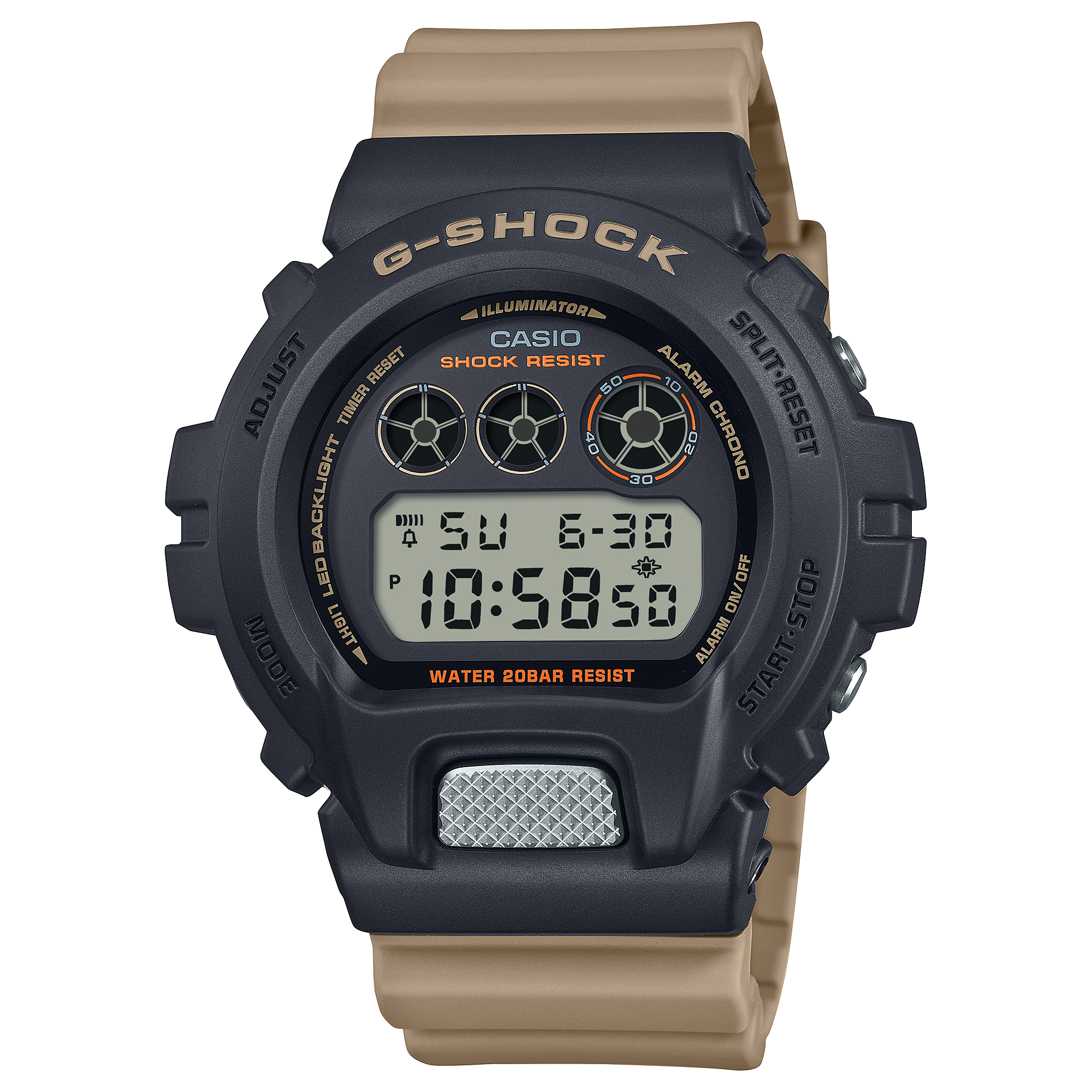 DW6900TU-1A5 | Two-Tone Digital Utility Watch | Casio G-SHOCK