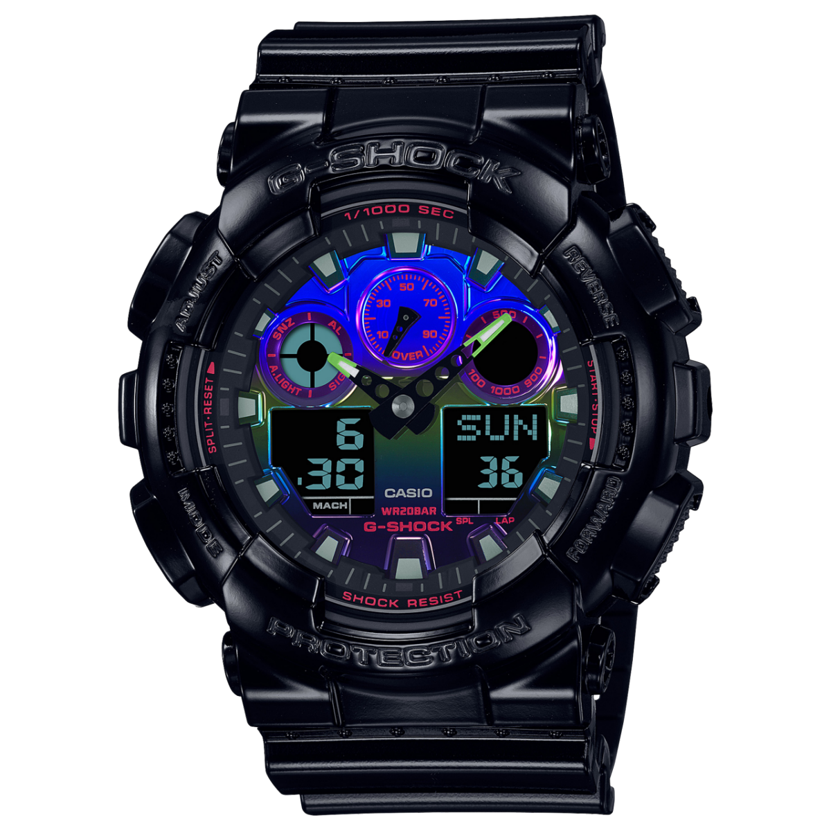 GA100RGB-1A | G-SHOCK ANALOG-DIGITAL Black | CASIO