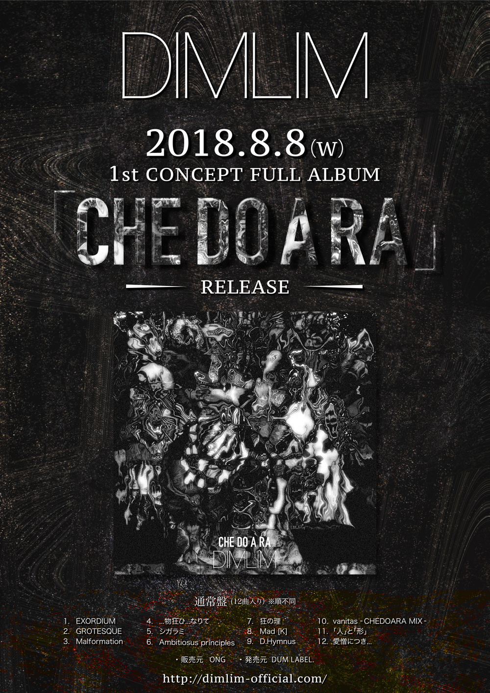 DIMLIM 1st CONCEPT FULL ALBUM「CHEDOARA」リリース決定、さらに初の