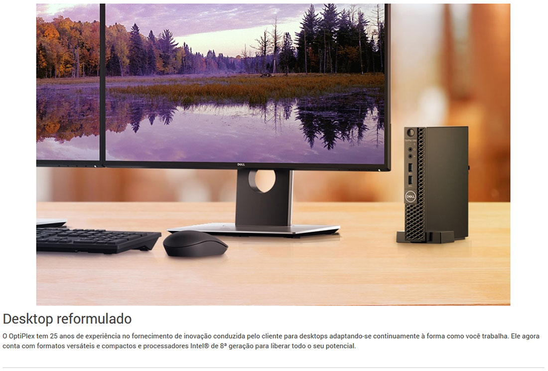 Computador Dell OptiPlex 3060 Micro Intel i7 8700T, 16GB, SSD