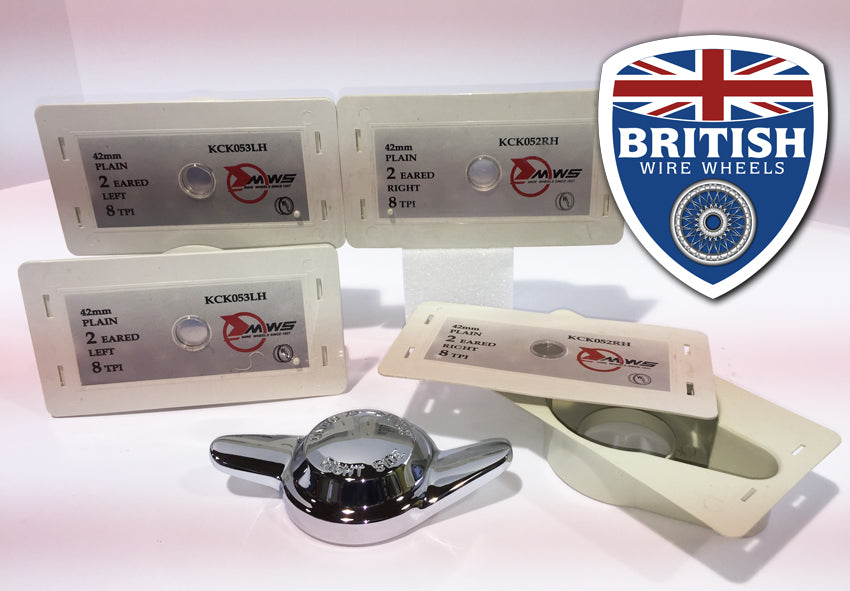 2-Ear 42mm Wire Wheel Knock Off Nuts. (Set of 4) – Classic Car