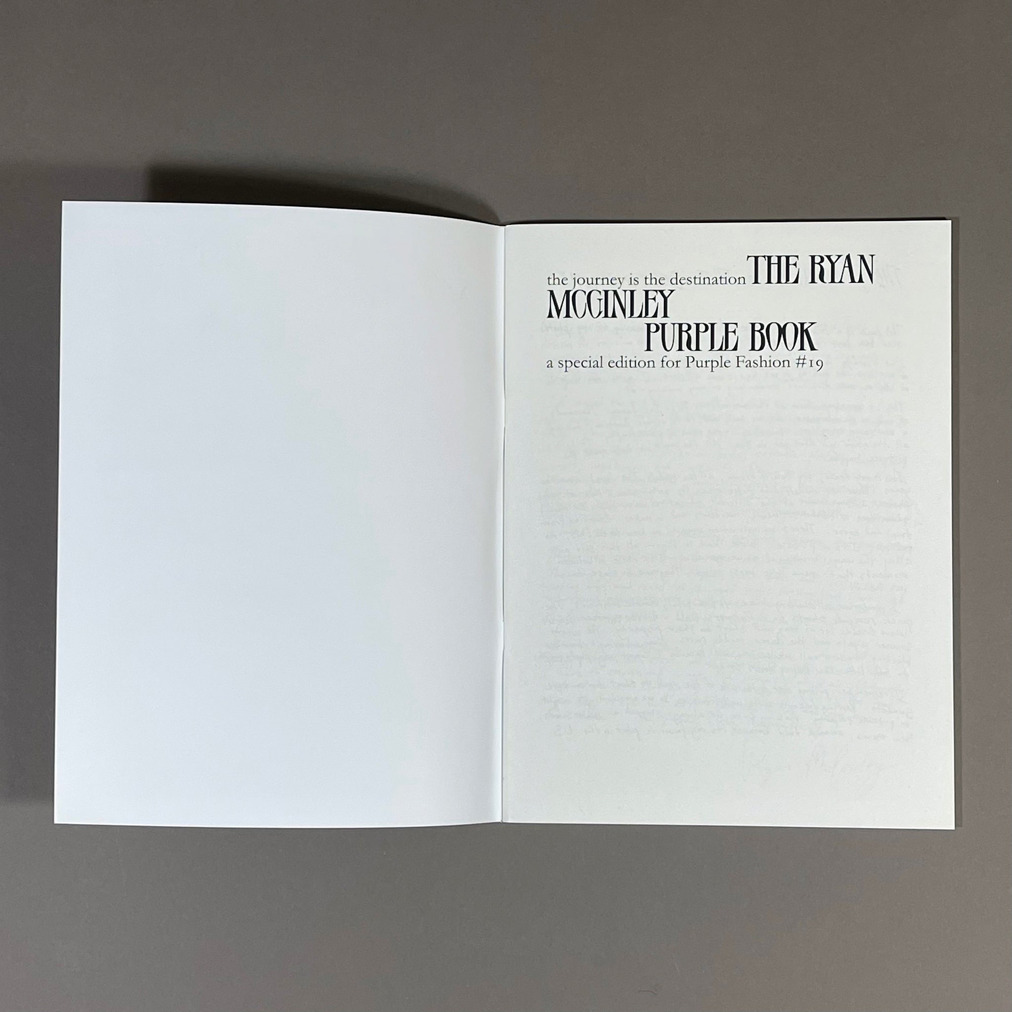 THE RYAN MCGINLEY PURPLE BOOK #19
