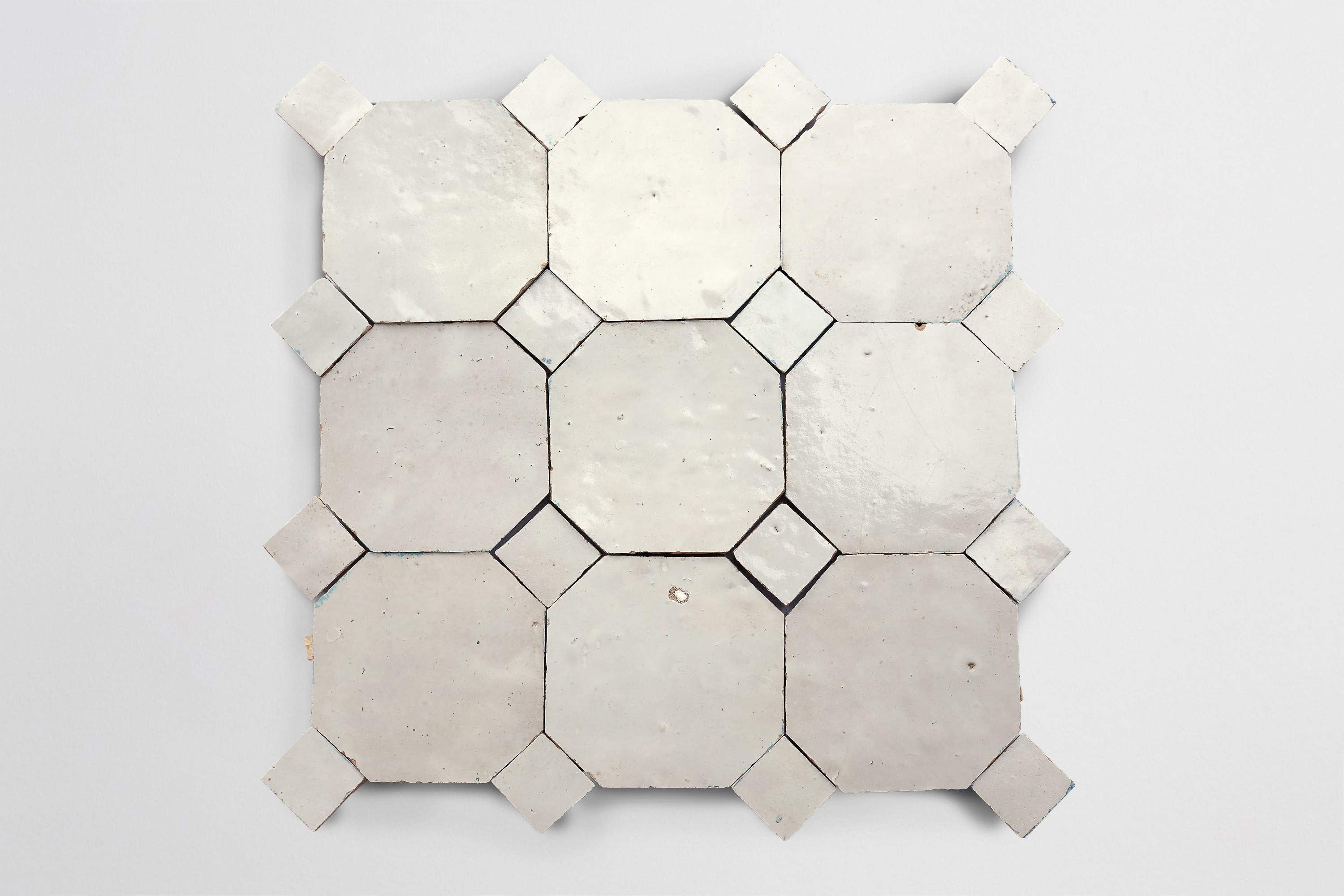 weathered white octagon & bouchon | zio & sons | clé tile