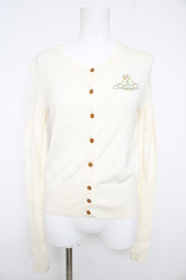 ヴィヴィアンウエストウッド 中古 / ラメオーブ刺繍カーディガン 2