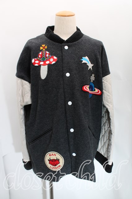 ヴィヴィアンウエストウッド 中古 / パッチスタジャン 46 灰 H-24-02