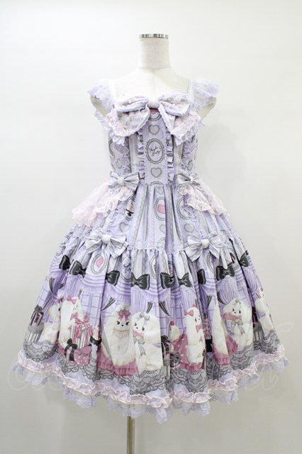 Angelic Pretty / Princess Puppyティアードジャンパースカート Free