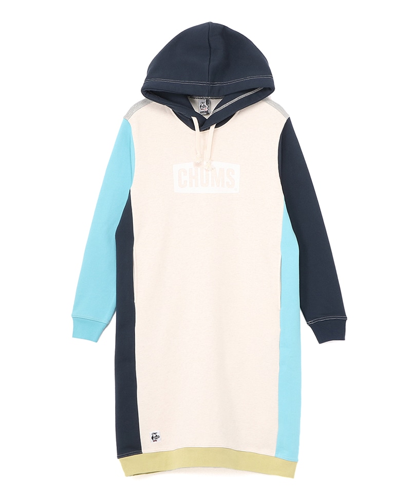 CHUMS Logo Long Parka/チャムスロゴロングパーカー(ワンピース