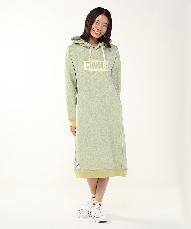 CHUMS Logo Long Parka/チャムスロゴロングパーカー(ワンピース