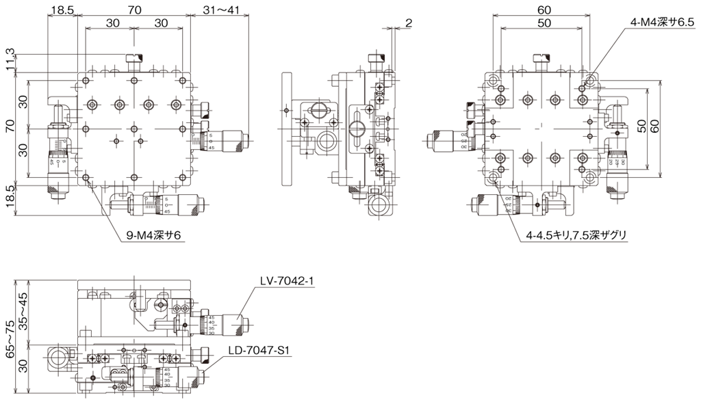 XYZステージ -中央精機株式会社 | 精密ステージユニット、光学関連機器-