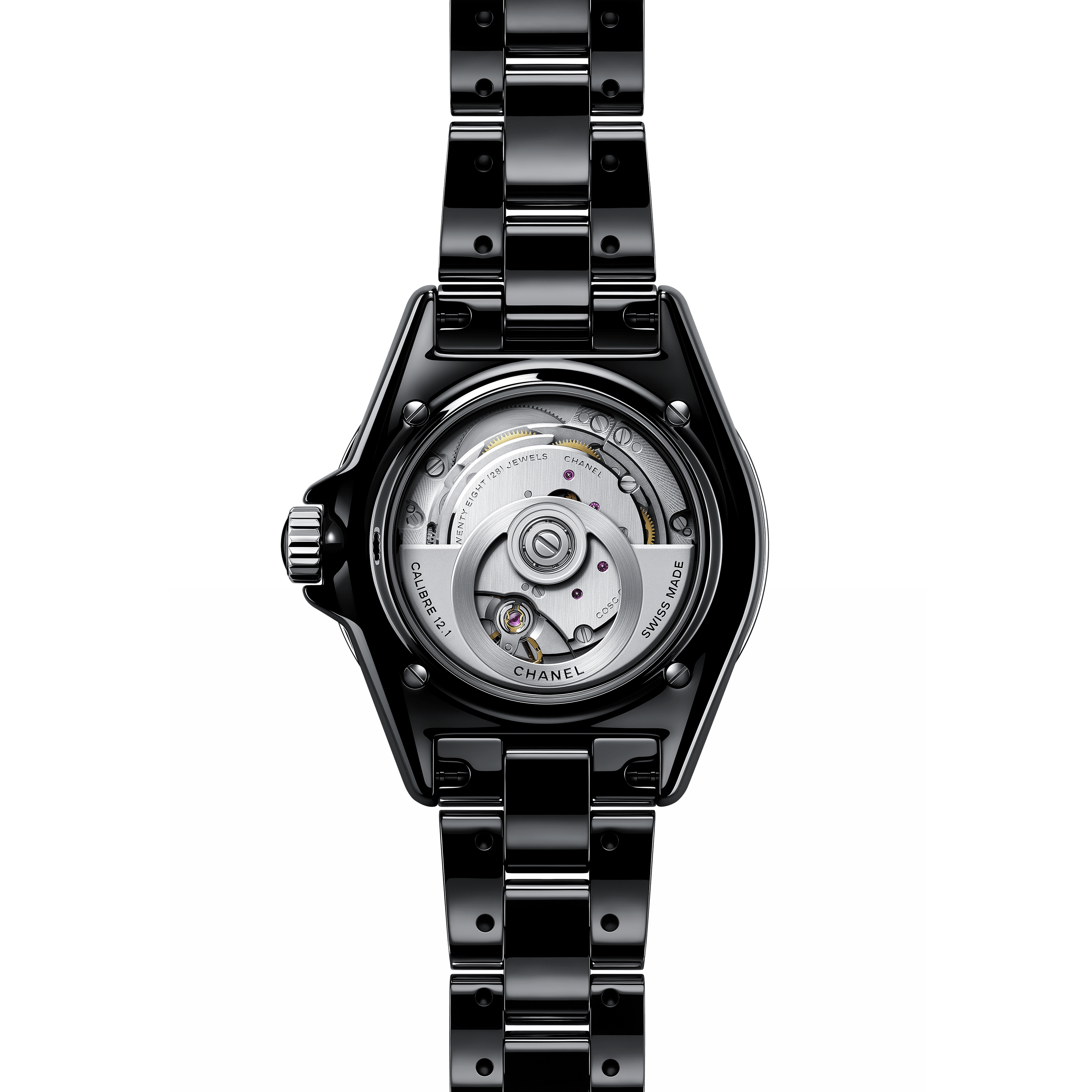 J12 ダイヤモンドベゼル, 12.1, 38mm ブラック | CHANEL シャネル