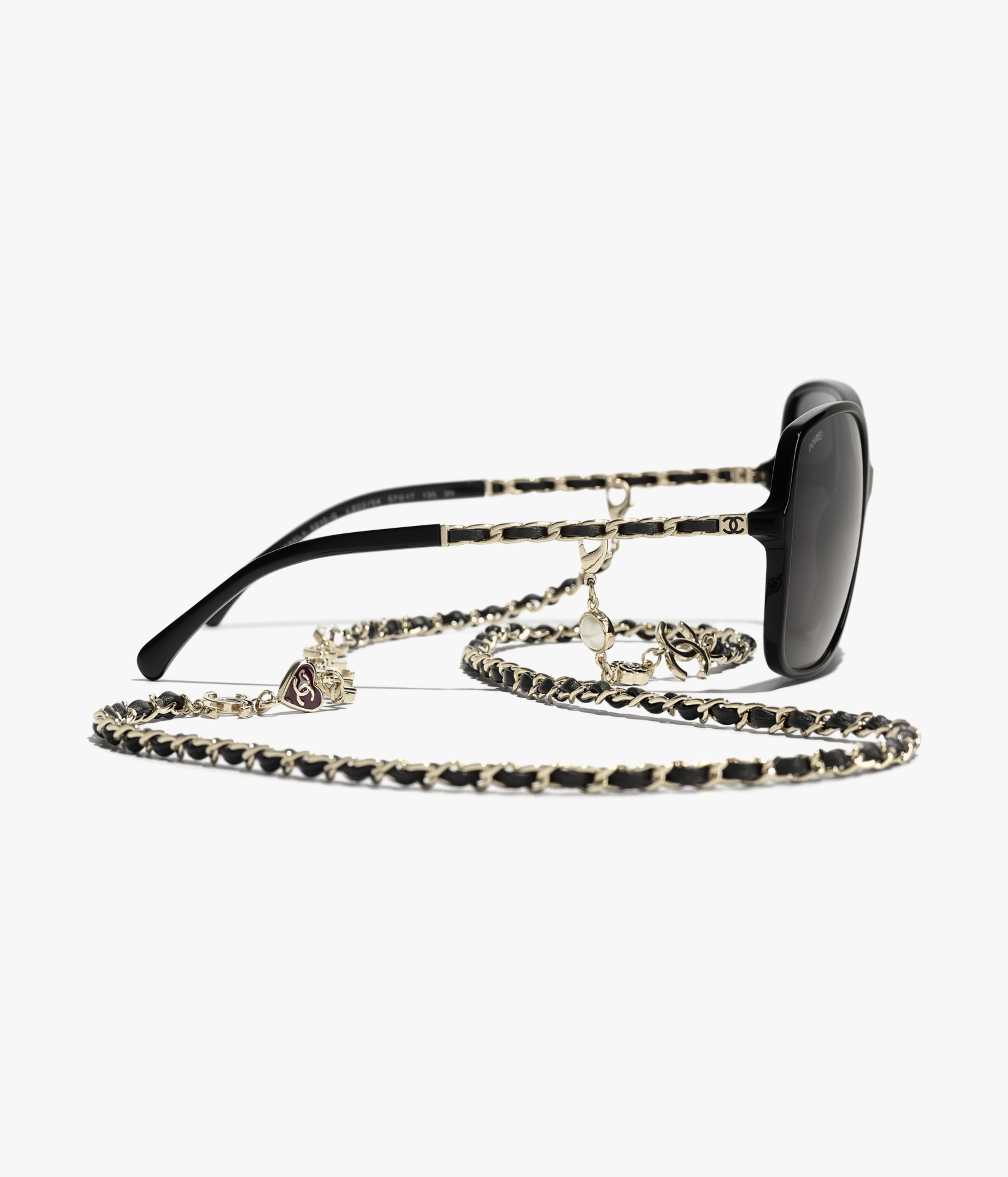 CHANEL サングラス: スクエア シェイプ サングラス, アセテート