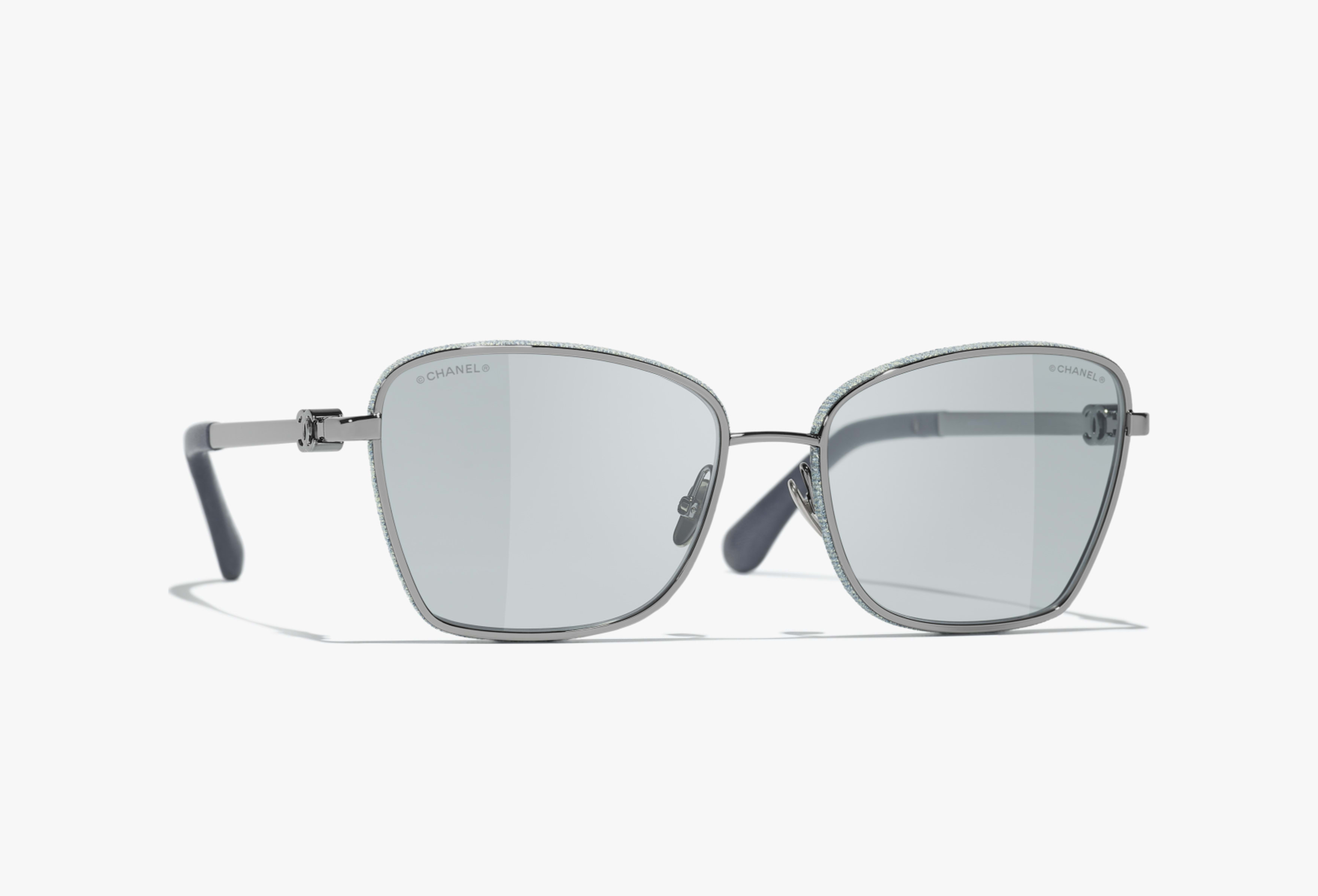 CHANEL サングラス: キャッツアイ シェイプ サングラス, メタル