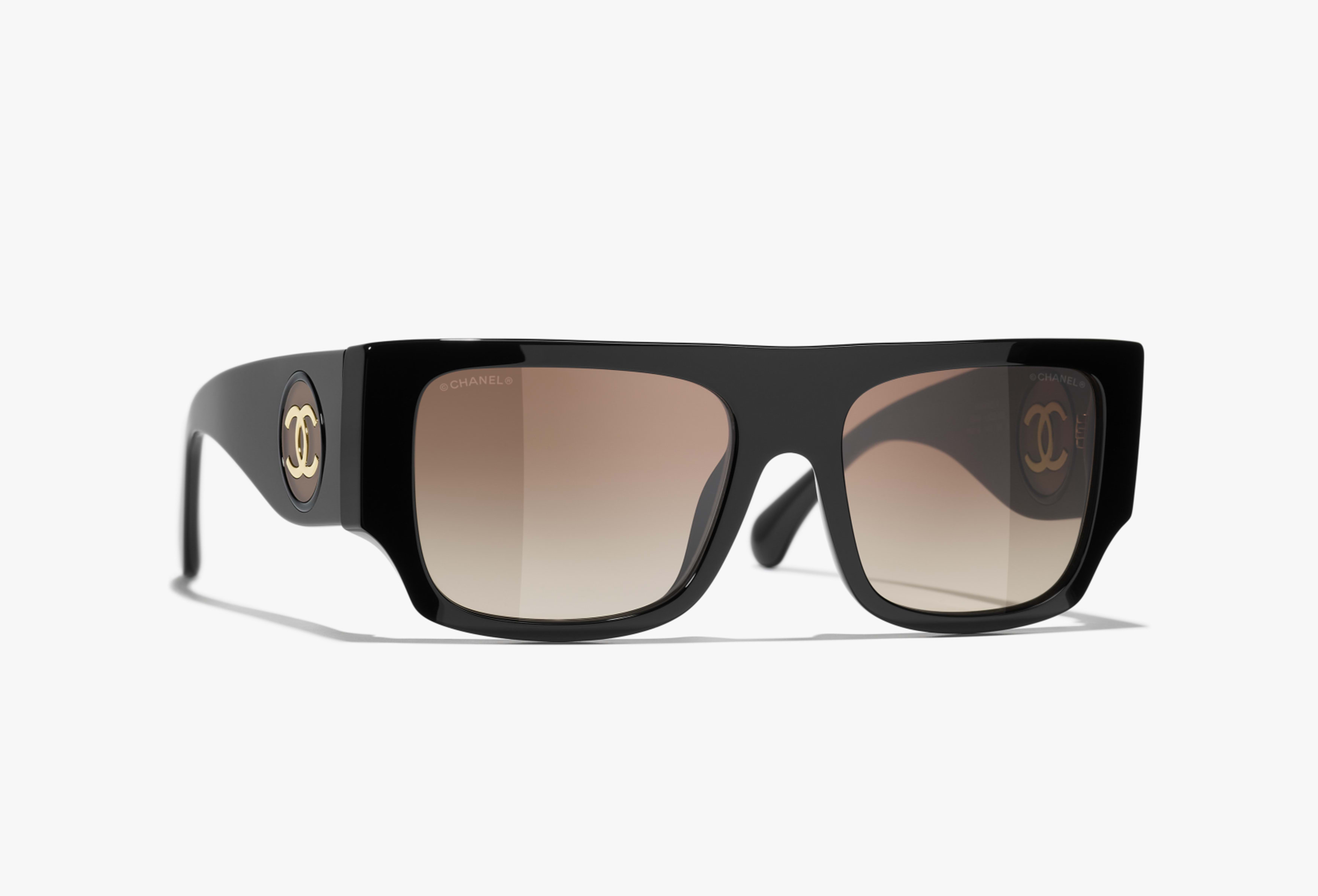 CHANEL サングラス: スクエア シェイプ サングラス, アセテート 5549