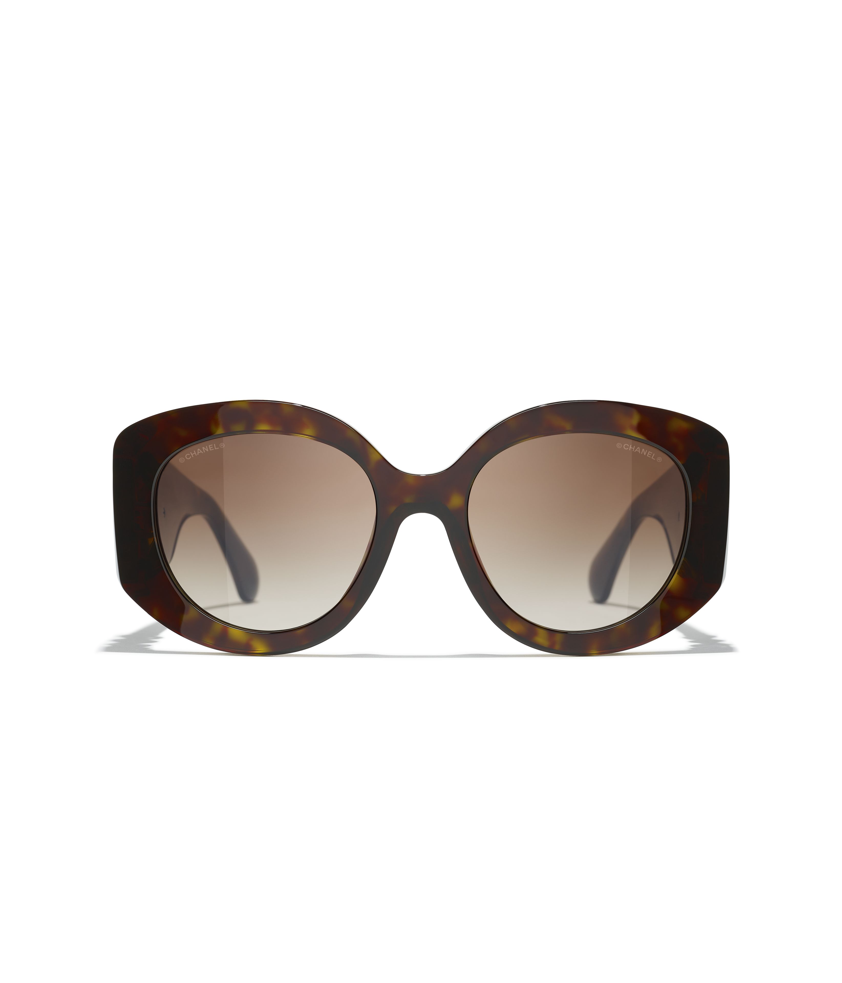 CHANEL サングラス: オーバル シェイプ サングラス, アセテート 5416
