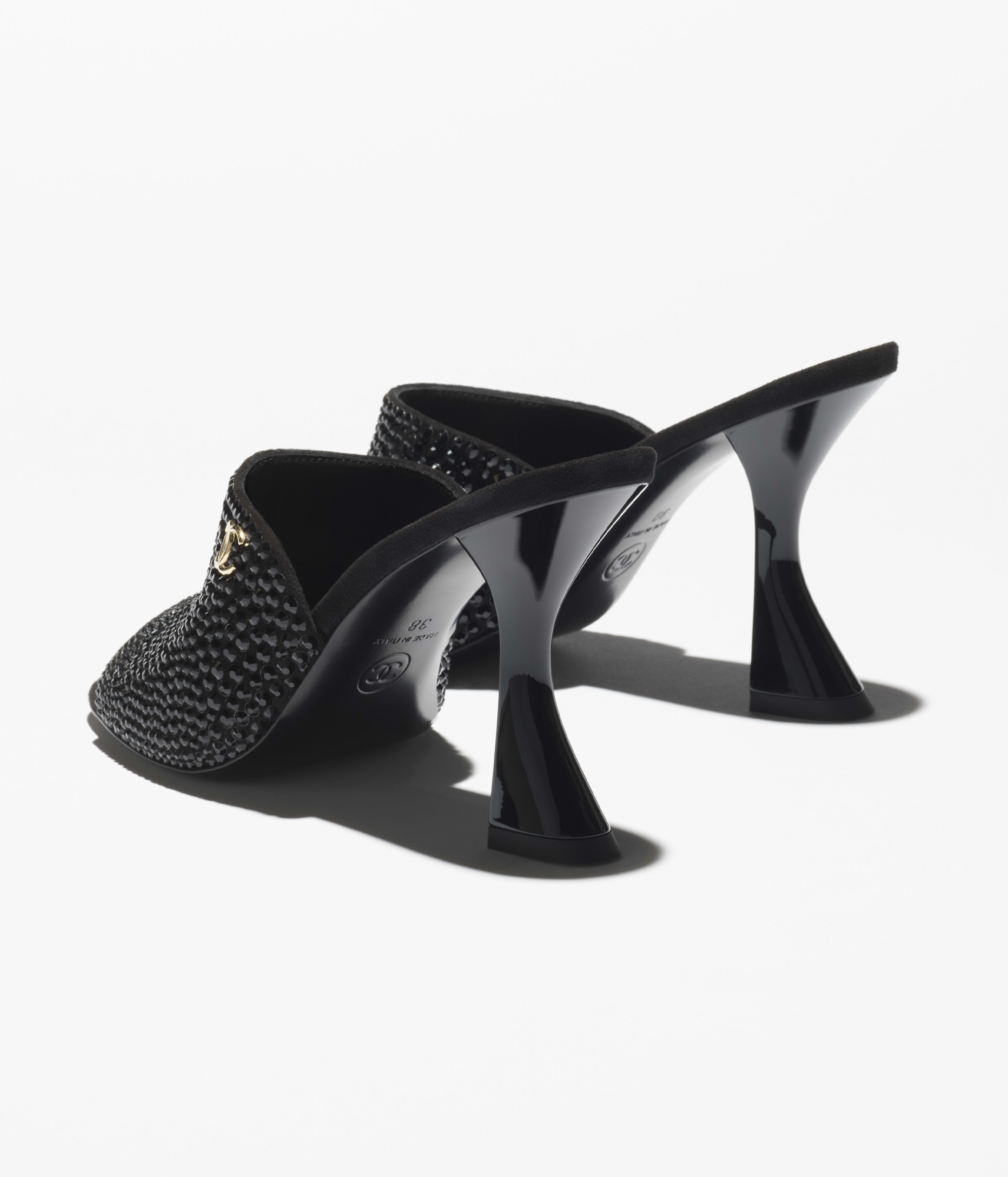Mules - Strass, black — Fashion | CHANEL