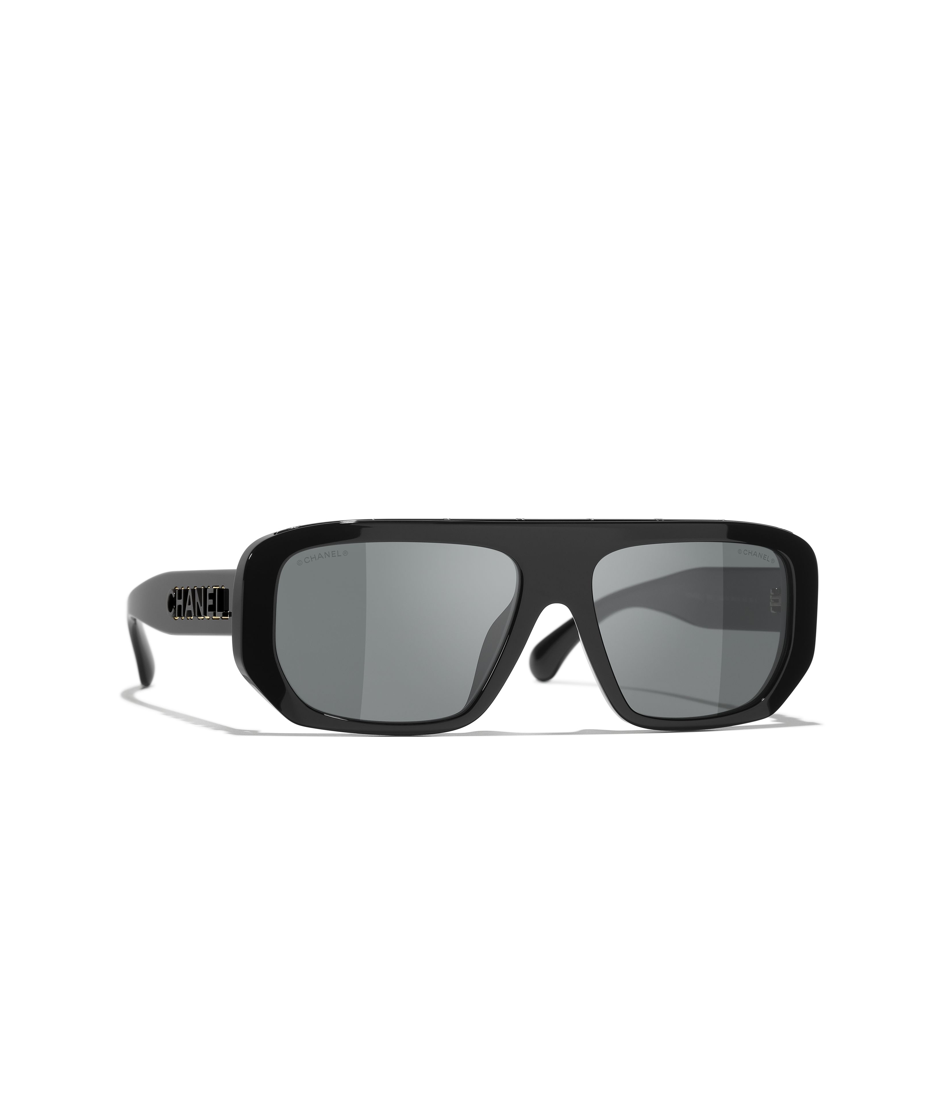 CHANEL Sunglasses: Shield Sunglasses, nylon fibre 6057 — Fashion