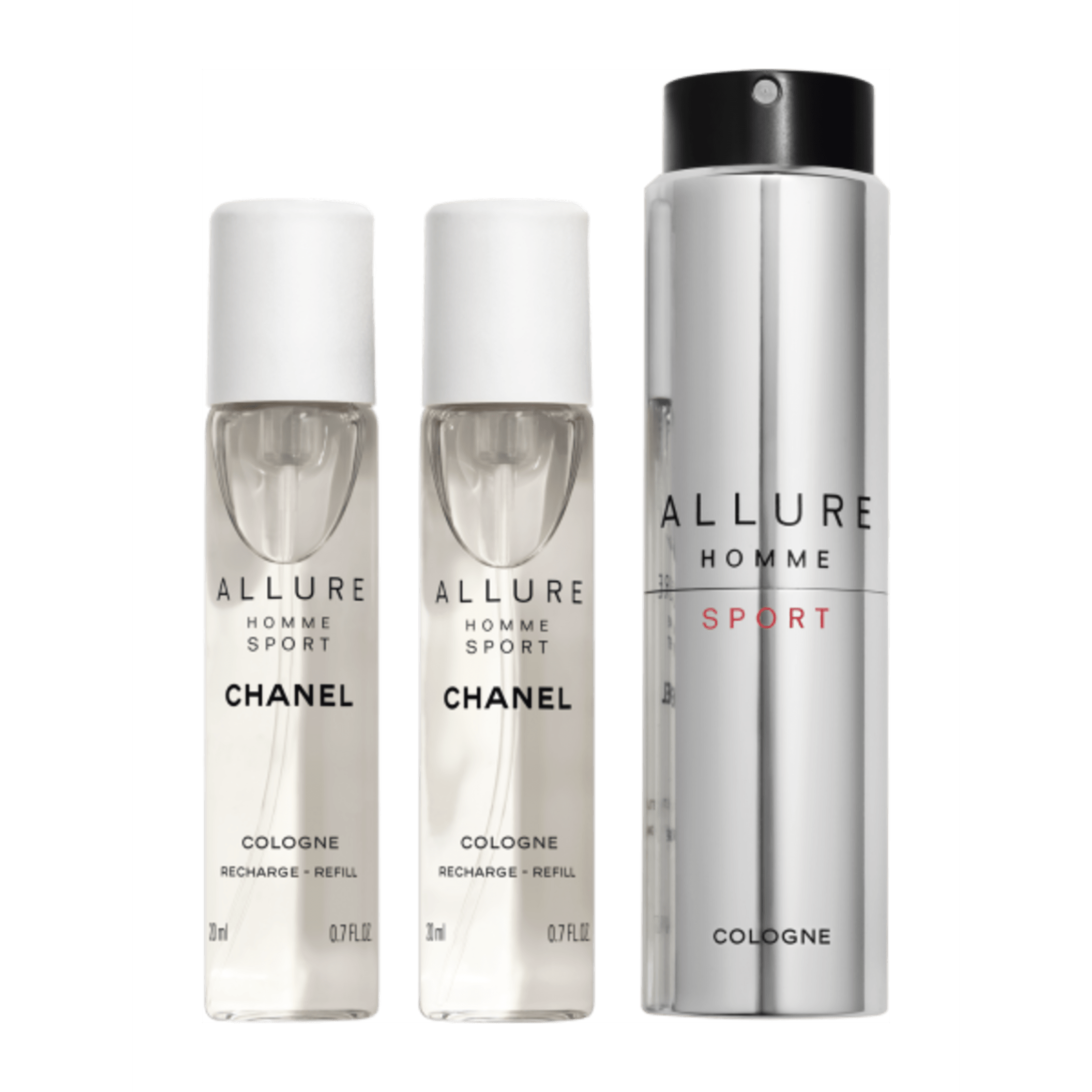 アリュール オム スポーツ コローニュ トラベル スプレイ - 3x20 ml