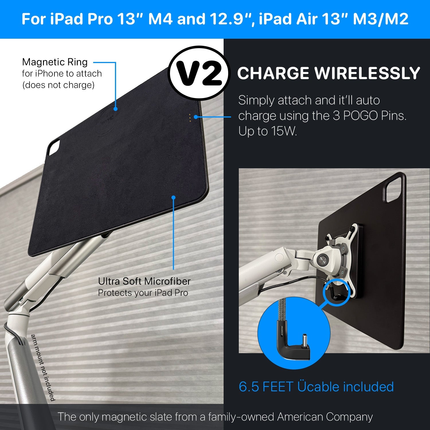 MagFlött VESA Mount for iPad Pro | Magnetic iPad Stand