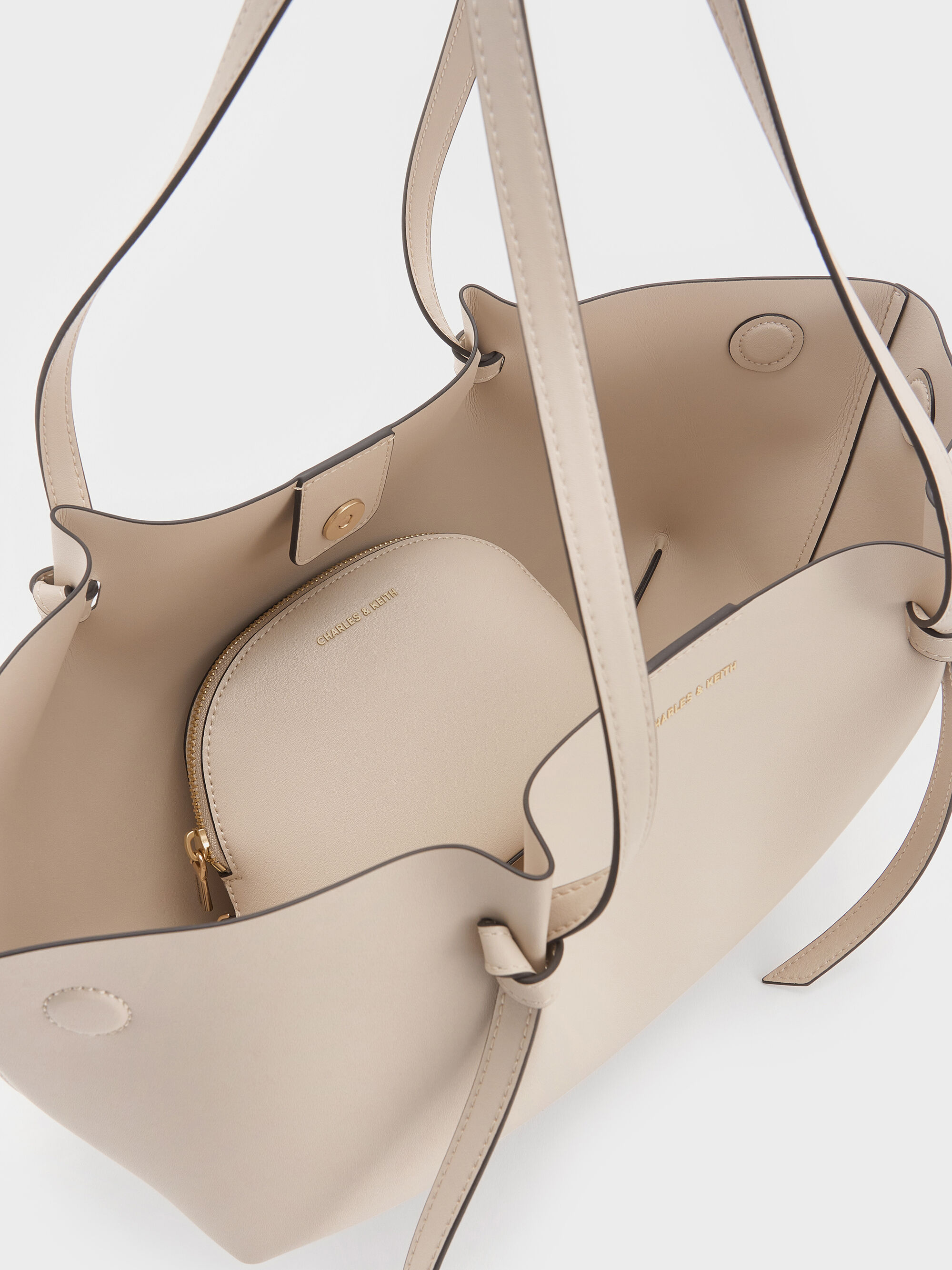 Calla カルラ トートバッグ - オーツ | CHARLES & KEITH (チャールズ