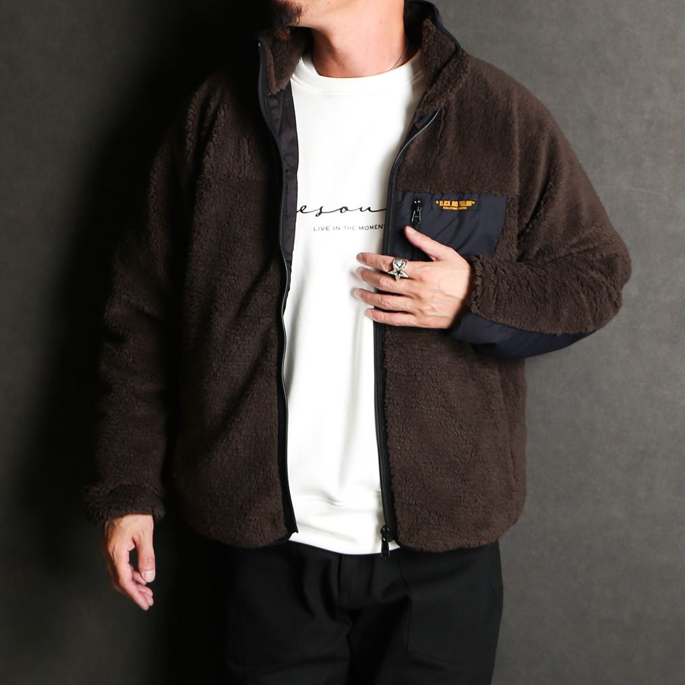 RATS - 【ラスト1点-サイズM】 ZIP FLEECE - BROWN / フリース