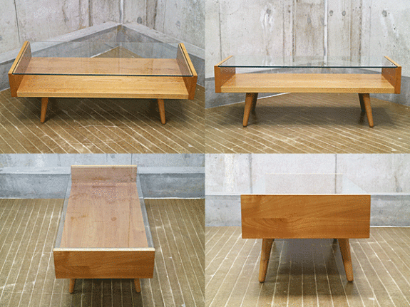 unico】ウニコ Ecco(エッコ) ガラステーブル センターテーブル 出張