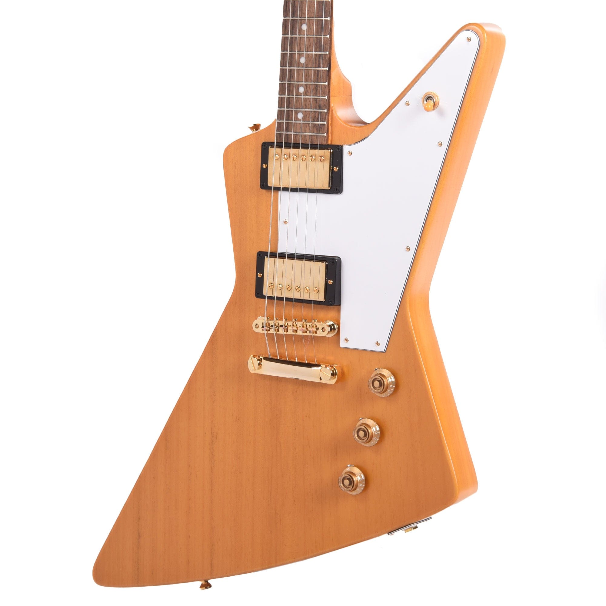 Epiphone 1958 Korina Explorer Aged Natural – Chicago Music Exchange