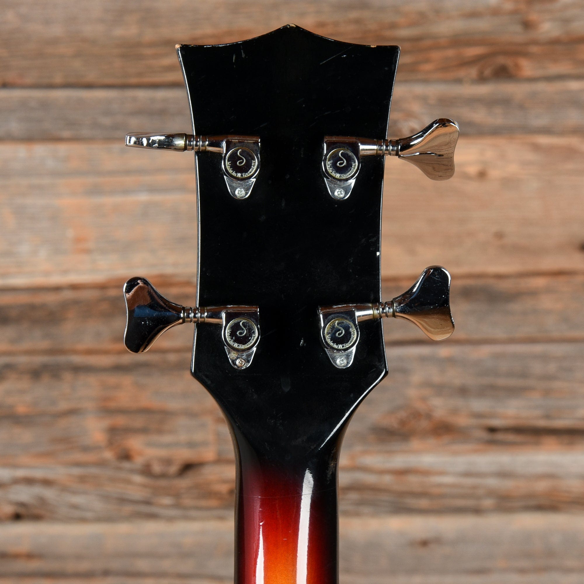 Hohner Bartell Semi-Hollow Fretless Bass Sunburst 1960s – Chicago