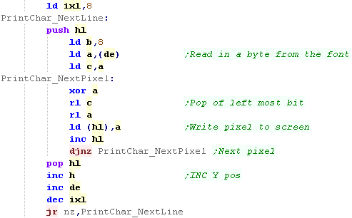 Z80 Assembly programming for the Spectrum Next