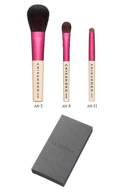 Anneシリーズ 3点セット(B)：S-AN-3B｜竹宝堂（ちくほうどう）熊野筆