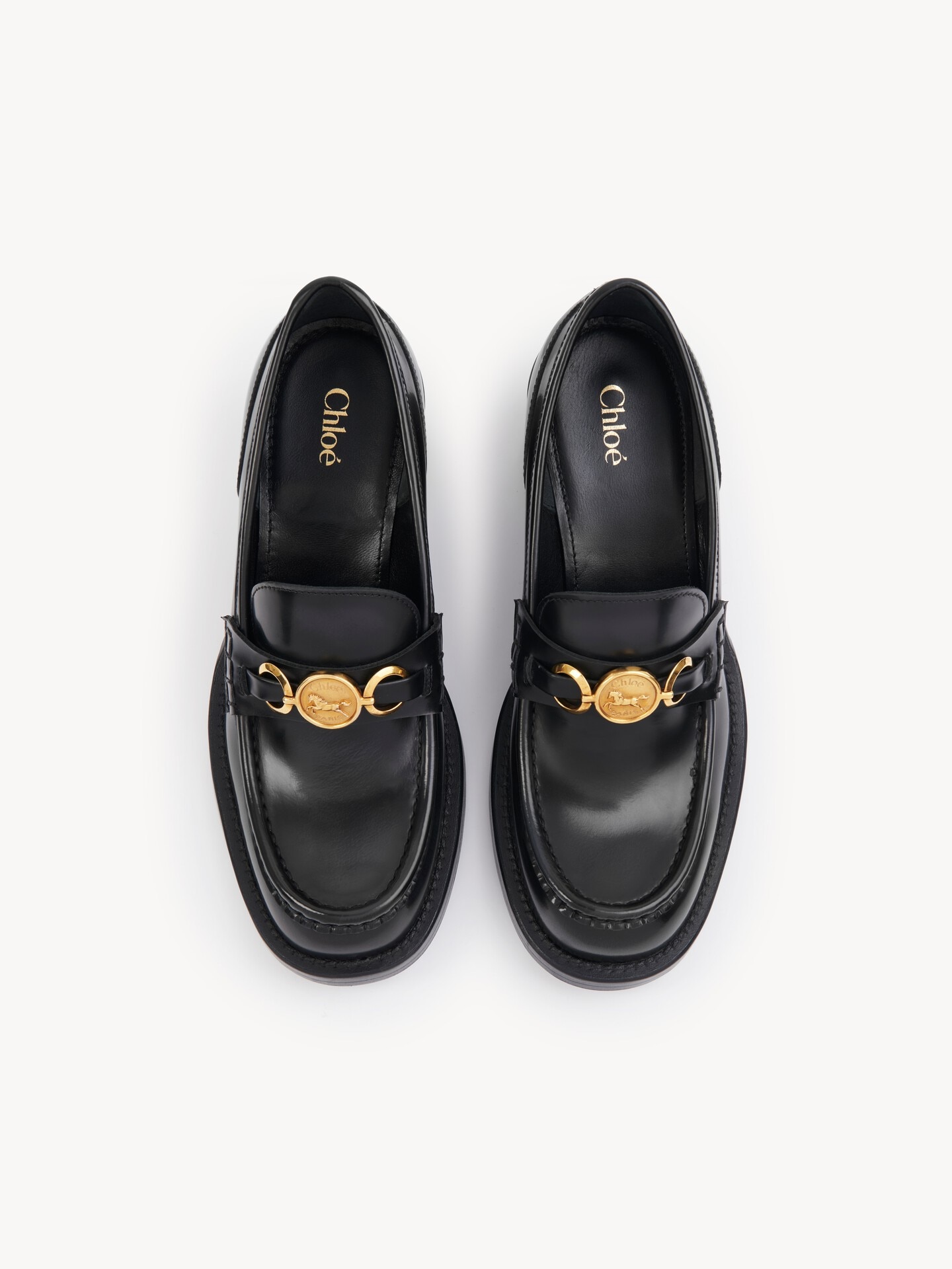 Dakota heeled loafer Black - Chloé