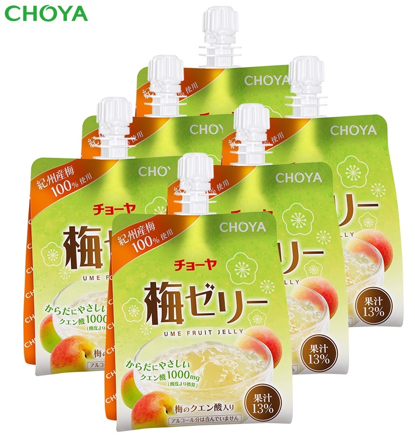 チョーヤ梅酒通信販売「蝶矢庵」【お試し】チョーヤ 梅ゼリー 180g ×6