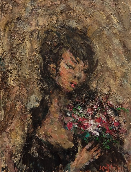 秦森康屯「花の少女」 - 三原市ホームページ