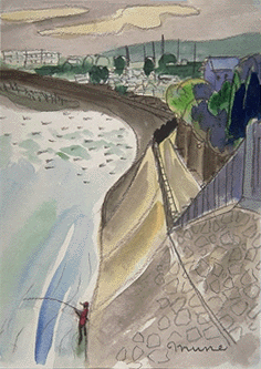 阿武隈川素描画文集 「みずいろの水をもとめて」 - 本宮市公式ホームページ