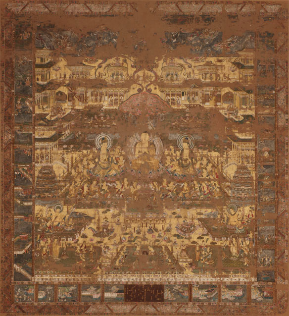 絹本著色当麻曼荼羅図 - 奈良市ホームページ（文化財課）